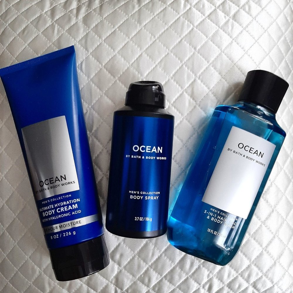 Bath & Body Works Full Size Trio of Ocean Scent
